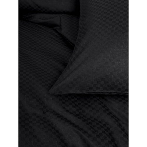 Mila Home Luxury Črna enojna posteljnina iz renforce bombaža 140x200 cm Checkered &amp;ndash; Slike
