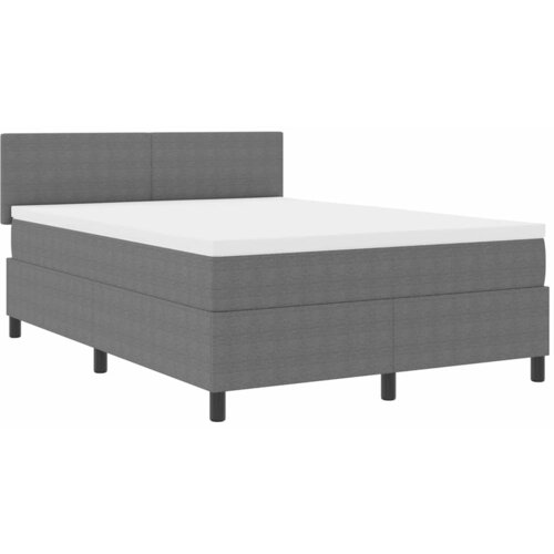  LED Box Spring Krevet Svijetlo siva i bijela. 160 x 200 cm Slike
