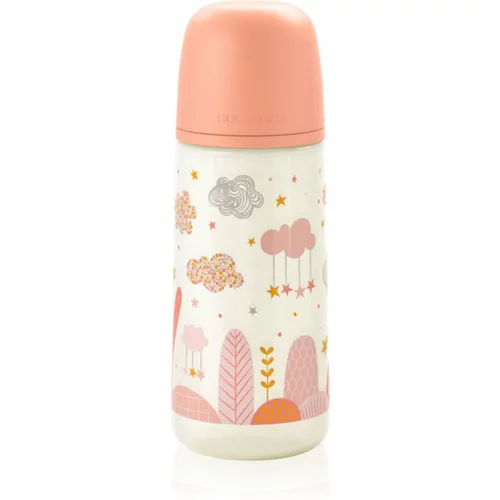 Suavinex Dreams SX Pro Physiological L steklenička za dojenčke 6 m+ Dense Flow - Pink 360 ml