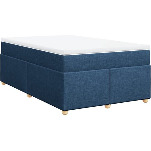 Maison Chic Box spring postelja - Vzmetna postelja z vzmetnico moder 120x200 cm blago SL24348, (21879276) Cene