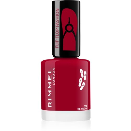Rimmel London 60 Seconds Flip Flop lak za nohte odtenek 312 Be Red-y 8 ml Cene