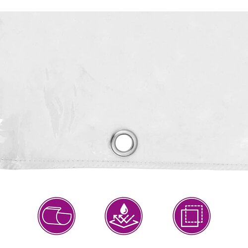  Prozirna cerada s u&amp;scaron;icama 3x8 m PVC Slike