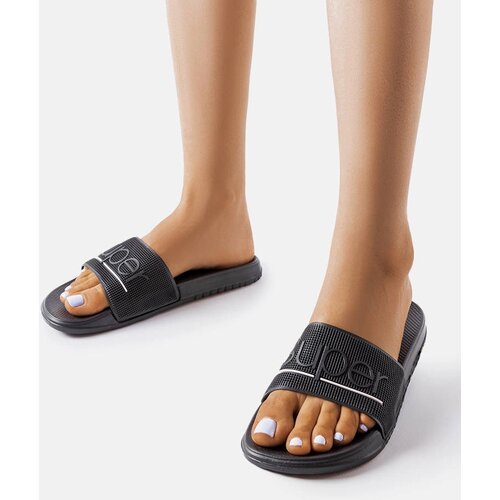  Black rubber flip-flops Azelio Cene
