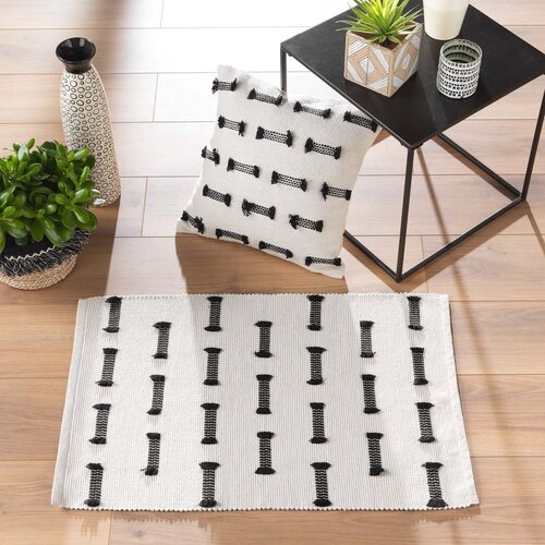 Douceur d int&amp;eacute;rieur Kremno bela pralna preproga 50x80 cm Juline &amp;ndash; Slike