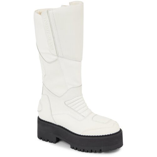 Tommy Jeans Zimski &amp;scaron;kornji Tjw Long Shaft Biker Boot EN0EN02376 Bela Slike