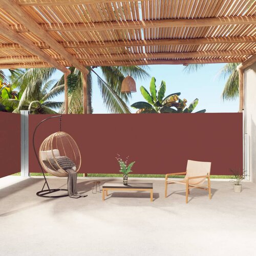 vidaXL Uvlačiva bočna tenda smeđa 180 x 1000 cm Cijene