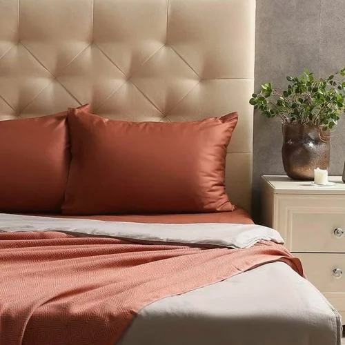 Issimo Home Set posteljine s plahtom Satin Simply Copper