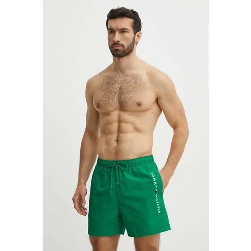 Tommy Hilfiger Kratke hlače za kupanje boja: zelena