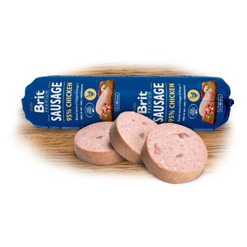 Brit premium by nature poslastica za pse, pileća kobasica, 800g Cene