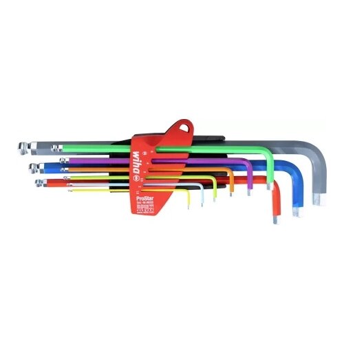 Wiha 46555 set od 9 imbus L-ključeva sa kuglastim završetkom, u držaču, 1.5-10mm ( W 46555 ) Cene