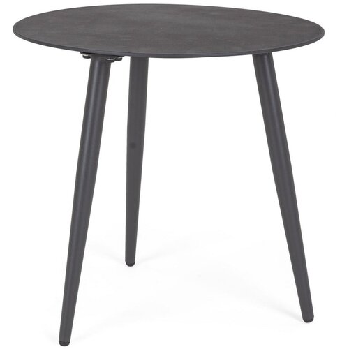 BIZZOTTO Okrugao vrtni stolić aluminijski ø 50 cm Ridley – Cijene
