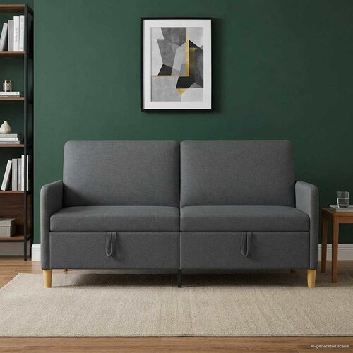 SOFA s pohranom Tamnosiva 172 x 78 x 87 cm Poliester Cijene