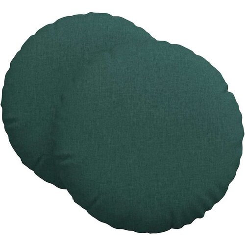  Jastučići za sjedenje 2 pcs Tamnozelena &amp;Oslash;60 x 21 cm tkanina Slike