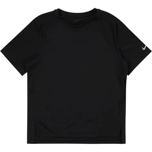 Nike Funkcionalna majica siva / črna