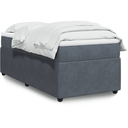  Box spring krevet s madracem tamnosivi 90x190 cm bar&scaron;unasti Cijene
