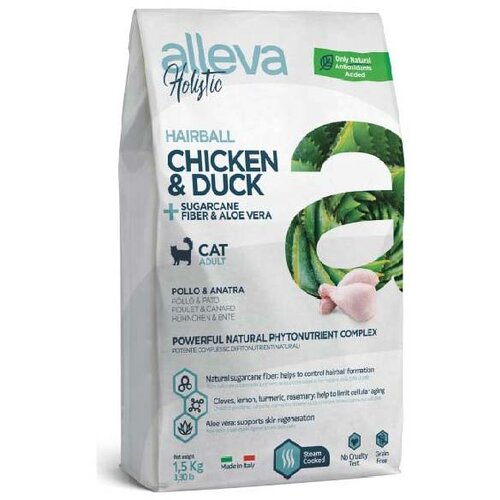 Diusapet alleva hrana za mačke holistic adult hairball - piletina i pačetina 1.5kg Slike