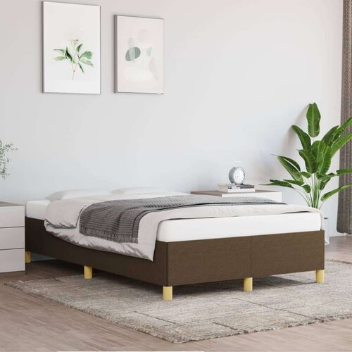 Posteljni okvir temno rjav 120x200 cm blago, (20725087) Slike