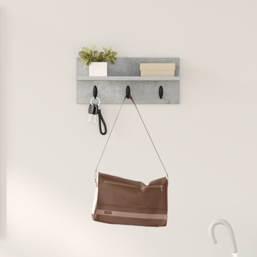 vidaXL Nadwyčajna obešalnik za plašče Betonsko siva 40 x 10.5 x 18 cm Cene