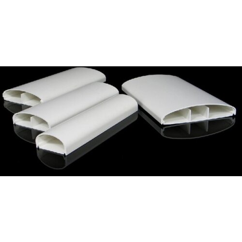 Kopos 100x20mm kanal  le elegant sa zaobljenim poklopcem, 3 segmenta, IP30, samogasiv Cene