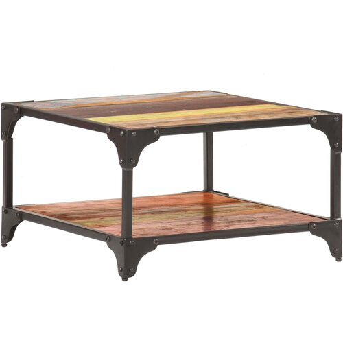 VidaXL Klubska mizica 60x60x35 cm trden predelan les Slike