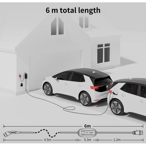  Immax - Stanica za punjenje za električna vozila AC Tip 2 32A/380V 22 kW 5 m + futrola Slike