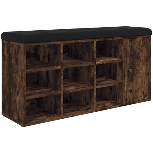Maison Chic Klop za čevlje - Sedež za čevlje dimljen hrast 102x32x50 cm inženirski les, (21777513) Slike