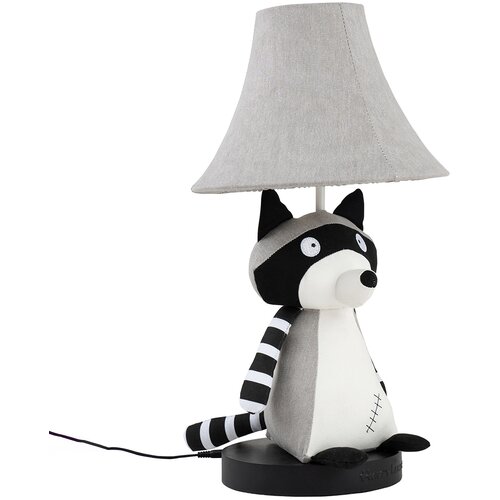 Happy Lamps Kinder tafellamp wasbeer grijs - Bennie Slike