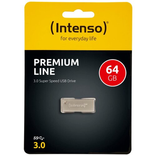 Intenso USB Flash 64GB Hi-Speed USB 3.0 up to 100MB/s, Premium Line - USB3.0-64GB/Premium Line Cene