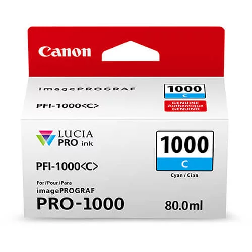 Canon kartuša PFI-1000 C (modra), original