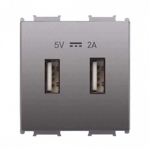 Panasonic 2M USB punjač antracit siva 5V 2A WVTT2231-4AN EU2 Thea Modular Slike