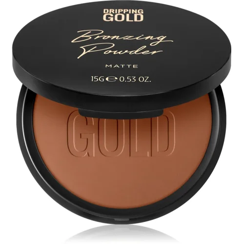 Dripping Gold Luxury Tanning Bronzing Powder kompaktni bronz puder za telo in obraz odtenek Matte 15 g