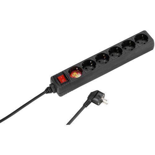 Vivanco 6er Steckdosenleiste schwarz 1,4 VIVANCO 28261 ES6 S15 6 x Schuko mit Schalter Cene