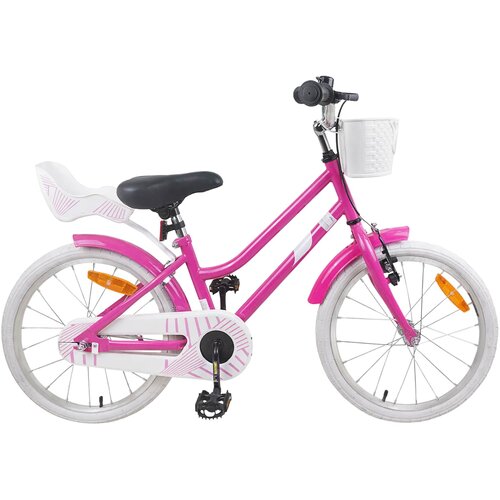 vidaXL Otro&scaron;ko Kolo 18 Palcev za 5-7 let Temno roza - - roza - 11.9 - 146,5 x 54 x 86 cm - 2025--v1 Cene