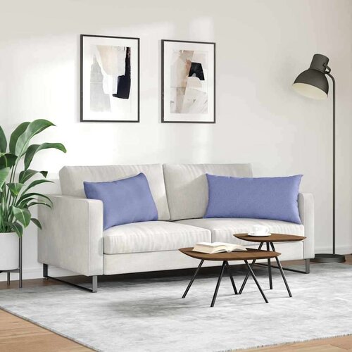 VidaXL jastučići za sofu 2 pcs plava 80 x 40 cm tkanina Slike