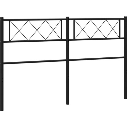  Metalno uzglavlje crno 120 cm Slike