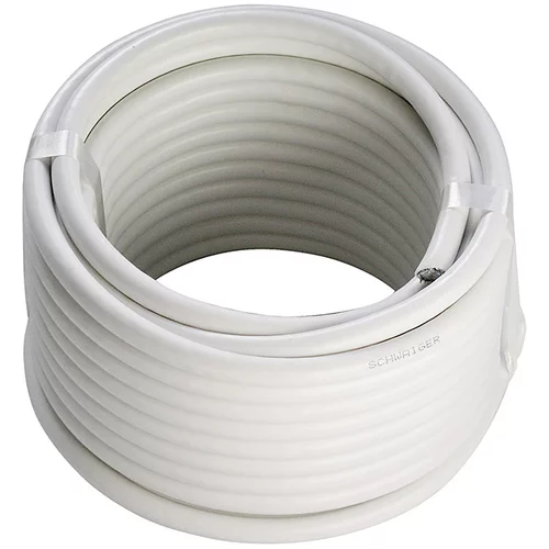 SCHWAIGER koaksijalni kabel (30 m, Bijele boje, 90 dB, Promjer: 7 mm)