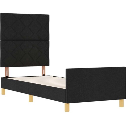 VidaXL Okvir kreveta Crni 80x200 cm od tkanine Slike