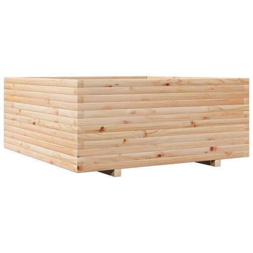 VidaXL Vrtna sadilica 110x110x49 5 cm od masivne borovine Slike