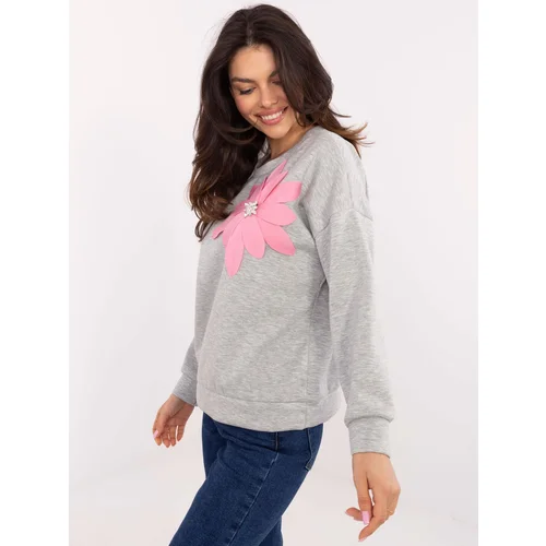 Italy Moda Sweatshirt-MI-BL-M6098.05P-gray