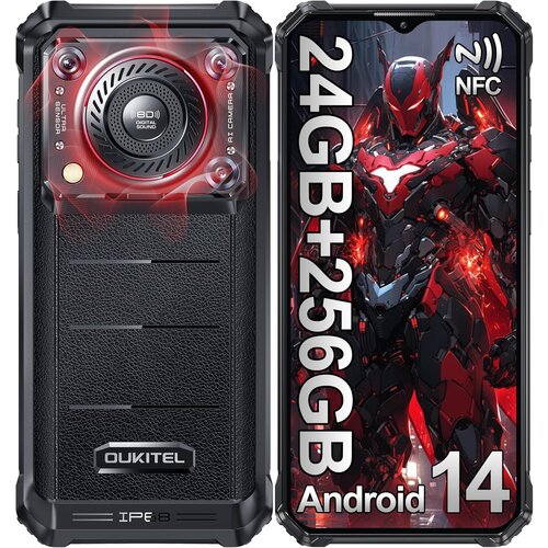 Oukitel WP36 Pro 24/256GB, črna pametni robustni telefon Android 14, 10600mAh, (21604858) Cene