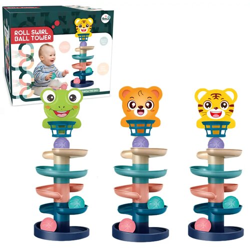 Magic Toys Kula Toranj: Vesela životinjska kuglična staza u raznim varijantama 68x22cm 1kom Cene