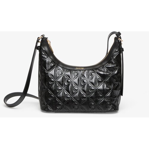 Calvin Klein Torbe EMBLEM AOP DEBOSSED SHOULDER BAG LV04F3874G Črna Cene