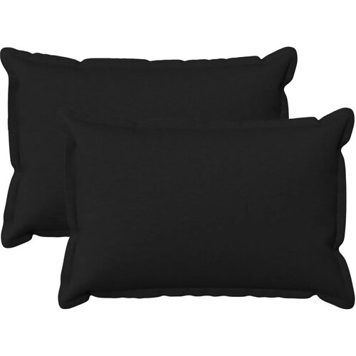  Presvlaka za jastuk 2 pcs HOUTEN Crna 30 x 50 cm Umjetni lan - Crna 30 x 50 cm 2 Cene