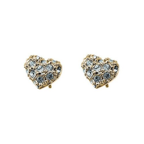  Ženske oliver weber full heart gold mindjuše sa swarovski belim kristalima ( 22091g ) Cene