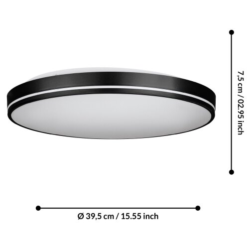 Eglo led plafonjera cct 24W orotava 75706 daljinski Slike