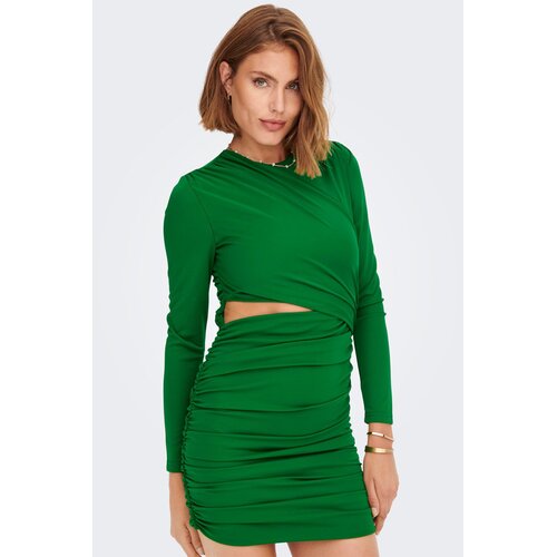 Only Cocktail obleka Fox 15278003 Zelena Slim Fit Slike