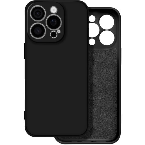 AVIZAR Ohišje za iPhone 16 Pro Soft Touch Mat Silikonsko prilagodljivo, Črna, (5000015168) Cene