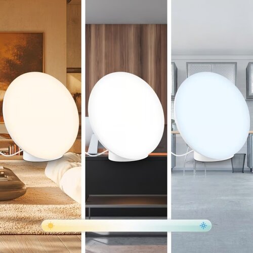 BRILO LED RGBIC prigu&amp;scaron;iva stona lampa TARA LED/6W/230V 3000-6500K bela + daljinski upravljač Slike