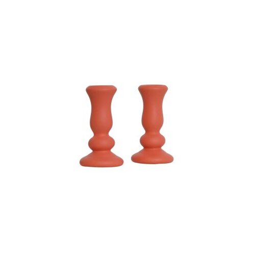 WALLXPERT set ukrasnih predmeta (2 komada) figure candle orange Slike