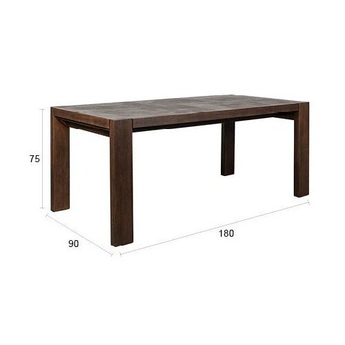 Dutchbone Jedilna miza iz masivnega lesa 90x180 cm Bruneau &amp;ndash; Slike
